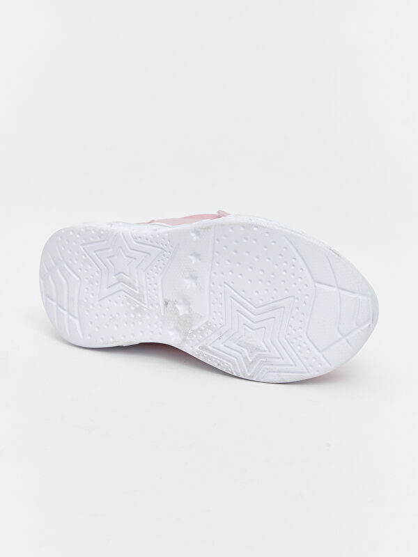 Bağcıklı ve Cırt Cırtlı Tabanı Işıklı Kız Bebek Bot - Görsel 6