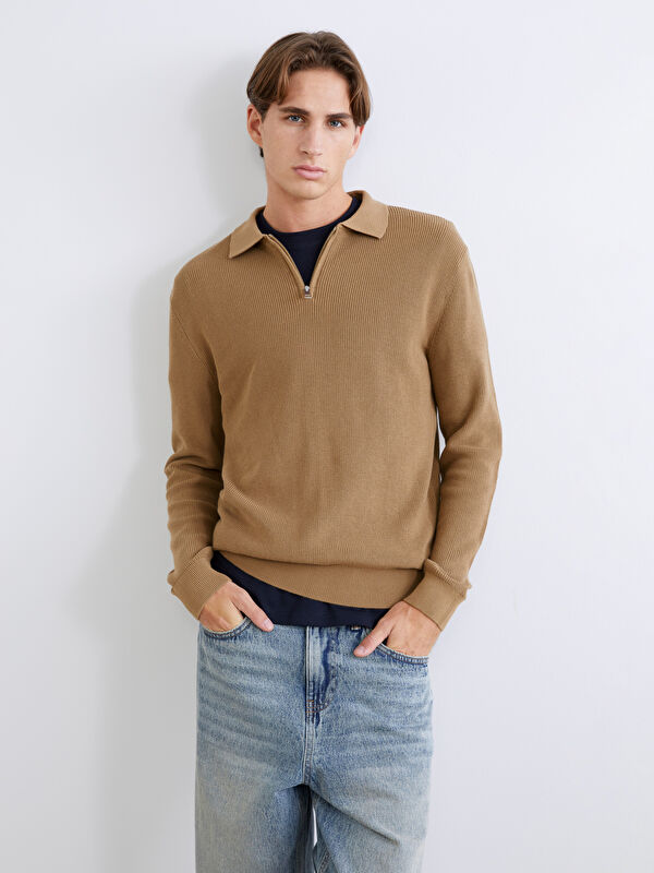 XSIDE Polo Neck Men's Knitwear Sweater