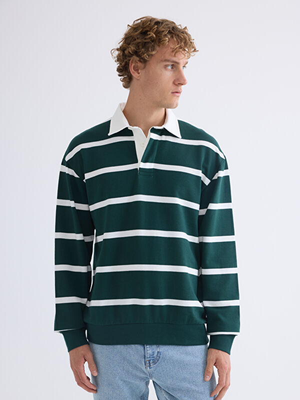 XSIDE Polo Neck Long Sleeve Men's Sweatshirt
