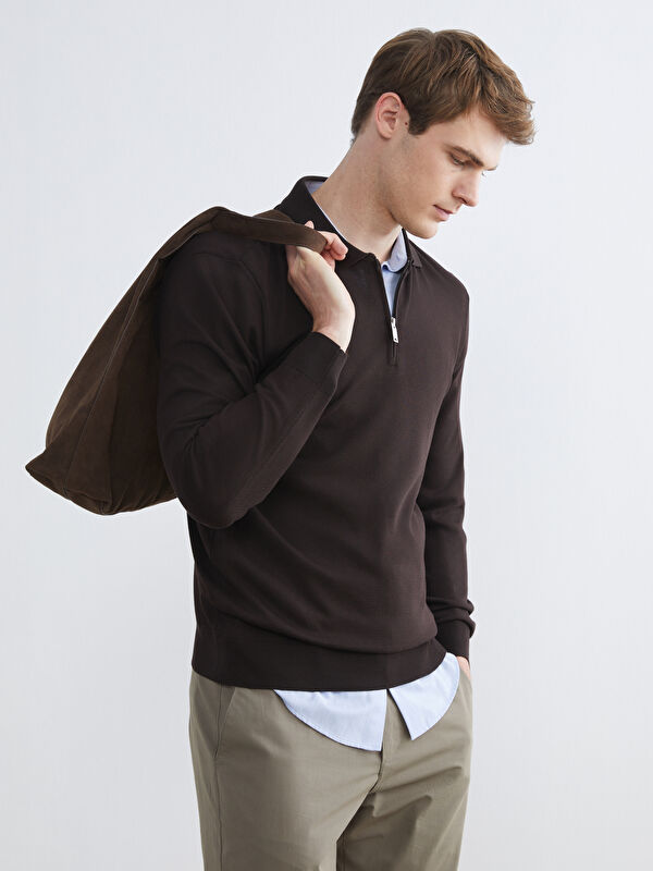LCW Vision Polo Yaka Erkek Triko Kazak