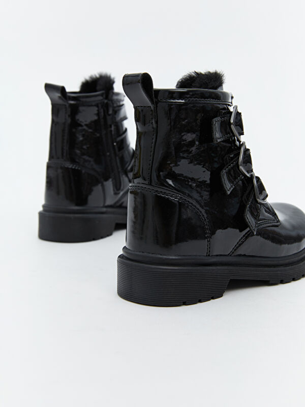 Fermuarlı Rugan Kız Çocuk Bot - Görsel 6