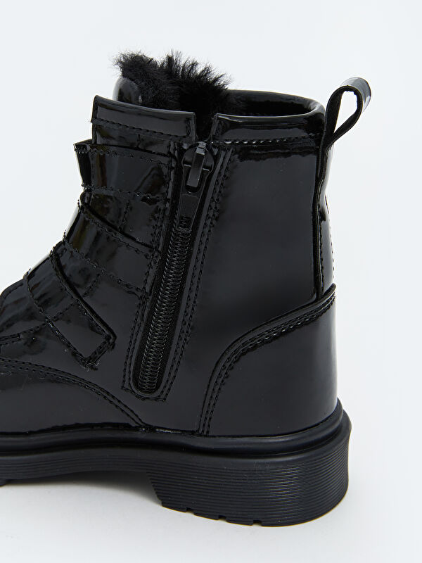 Fermuarlı Rugan Kız Çocuk Bot - Görsel 7