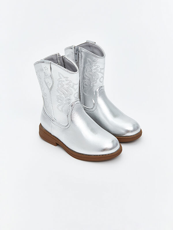 LCW STEPS Shiny Faux Leather Baby Girls' Boot