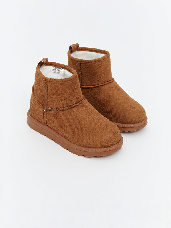 Süet Görünümlü Kız Bebek Bot - Görsel 2