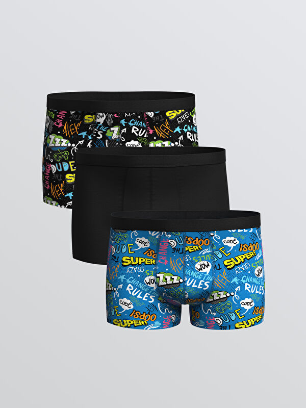 LC WAIKIKI Standart Kalıp Pamuklu Esnek Erkek Boxer 3'lü
