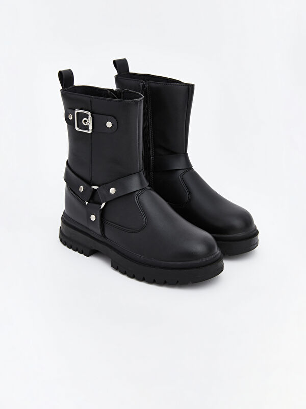 Deri Görünümlü Kız Çocuk Bot - Görsel 2