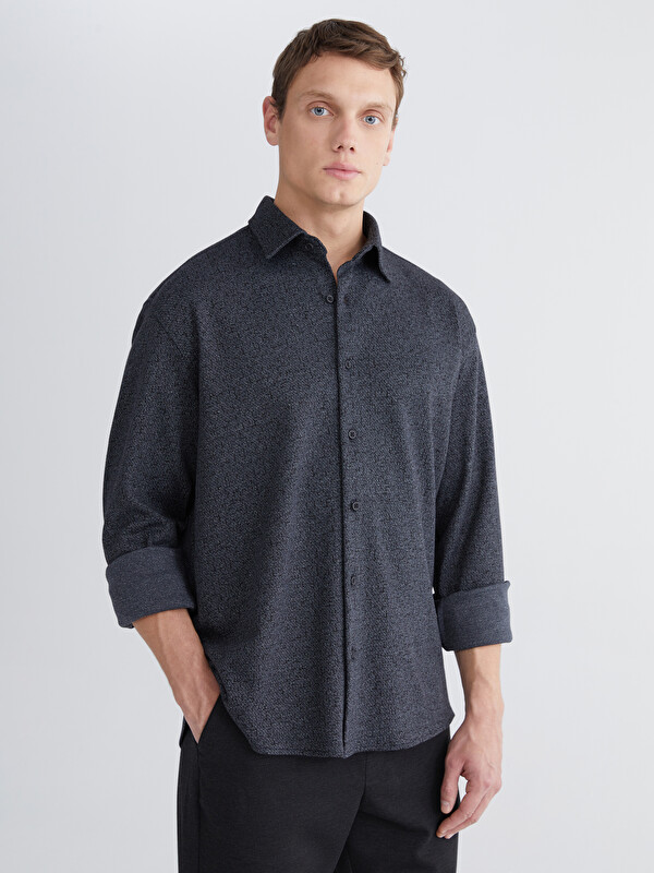 LCW Vision regular fit ерлерге арналған ұзын жеңді добби жейде