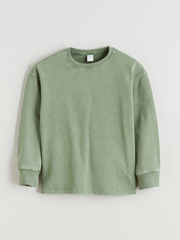 LCW Kids Bisiklet Yaka Erkek Çocuk Sweatshirt