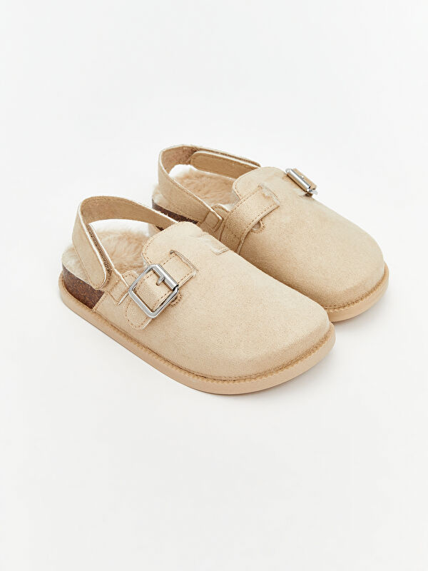 LCW STEPS Faux Suede Baby Girls' Home Slippers