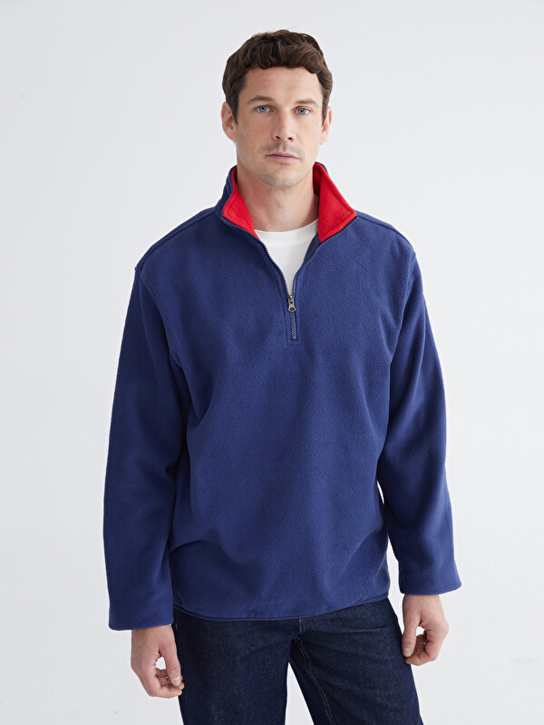 LC WAIKIKI Men's Half-Zip Fleece Sweatshirt - W5HY92Z8-RFH | LC