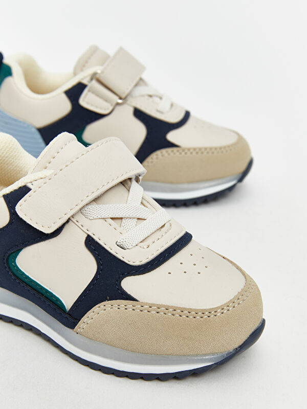 Bağcık ve Cırt Cırtlı Erkek Bebek Spor Ayakkabı - Görsel 4