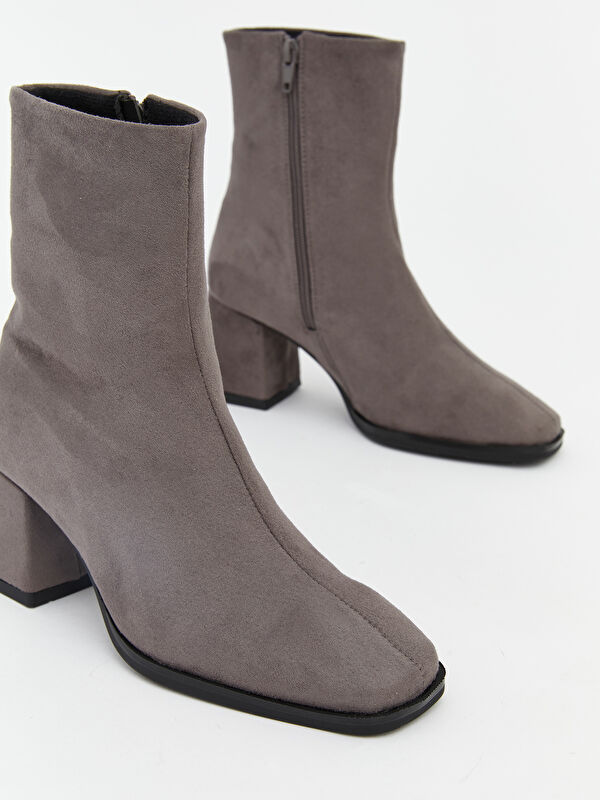 Lcw Steps Kahverengi Lcw Steps Süet Görünümlü Kadın Topuklu Bot