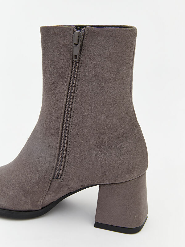 Lcw Steps Kahverengi Lcw Steps Süet Görünümlü Kadın Topuklu Bot