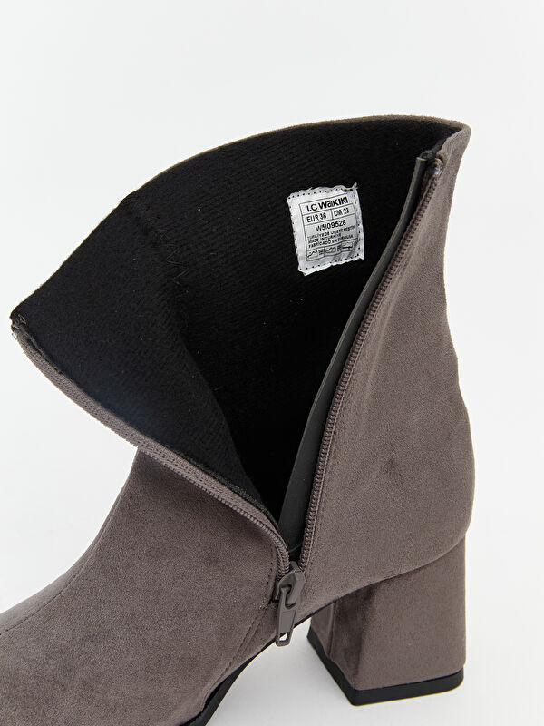 Lcw Steps Kahverengi Lcw Steps Süet Görünümlü Kadın Topuklu Bot
