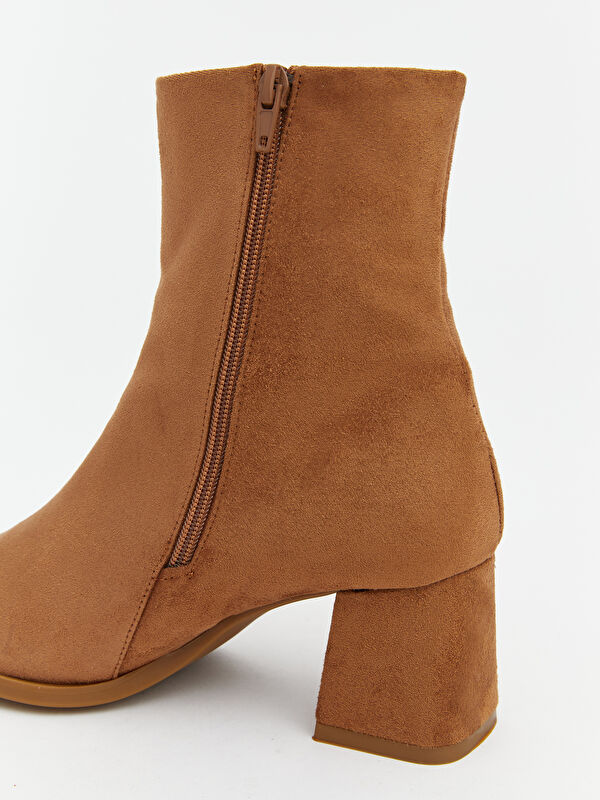 Lcw Steps Kahverengi Lcw Steps Süet Görünümlü Kadın Topuklu Bot