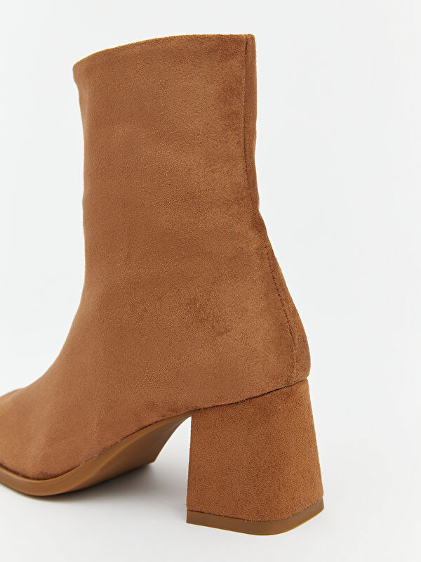 Lcw Steps Kahverengi Lcw Steps Süet Görünümlü Kadın Topuklu Bot