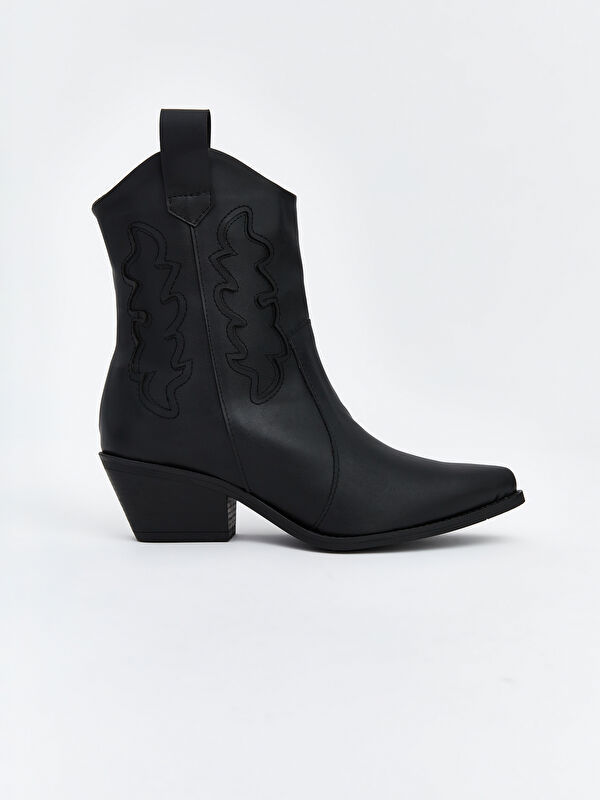 Süet Görünümlü Kadın Çizme - Görsel 3