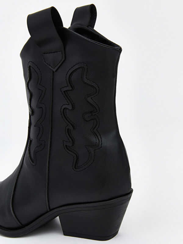 Süet Görünümlü Kadın Çizme - Görsel 6