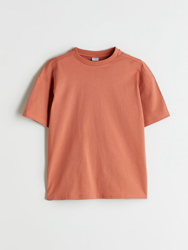LCW Kids Bisiklet Yaka Basic Erkek Çocuk Tişört