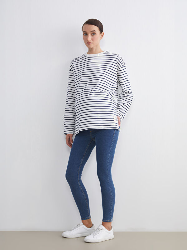 LCW Comfort Karın Panelli Slim Mom Kadın Jean Pantolon