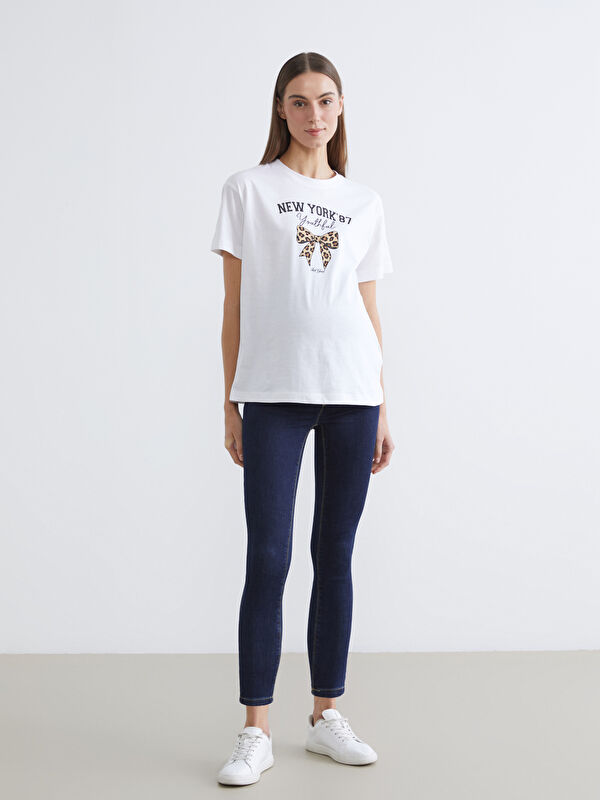 LCW Comfort Karın Panelli Slim Mom Kadın Jean Pantolon