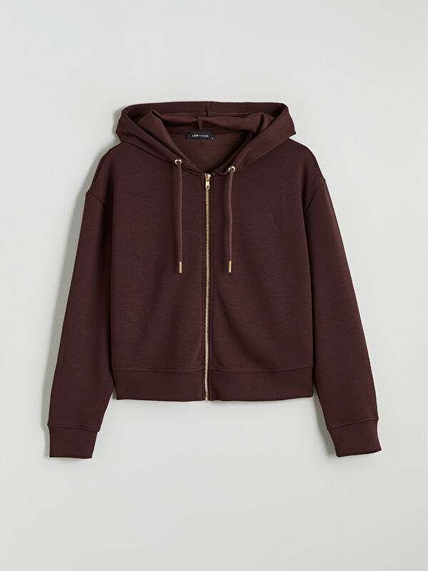 LCW Vision Kapüşonlu Kadın Fermuarlı Sweatshirt