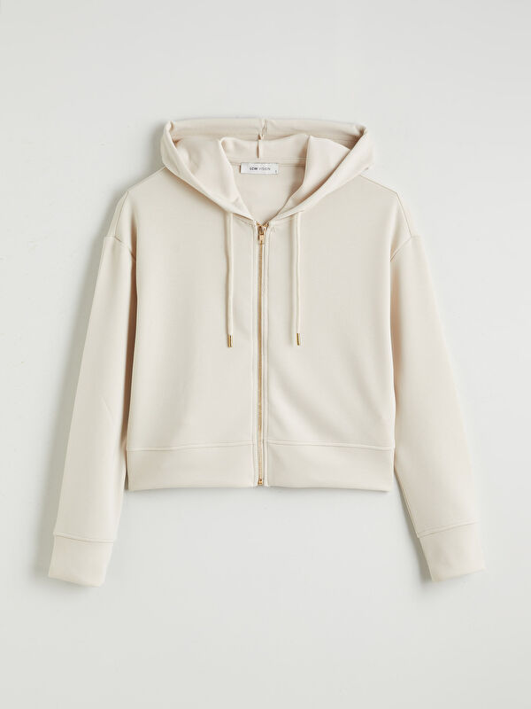 LCW Vision Kapüşonlu Kadın Fermuarlı Sweatshirt
