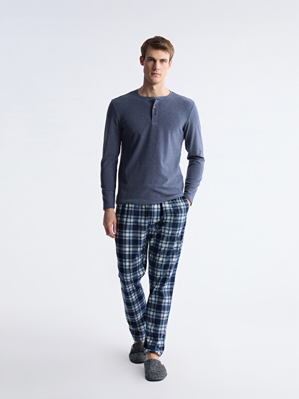 LC WAIKIKI Standart Kalıp Ekose Erkek Pijama Alt