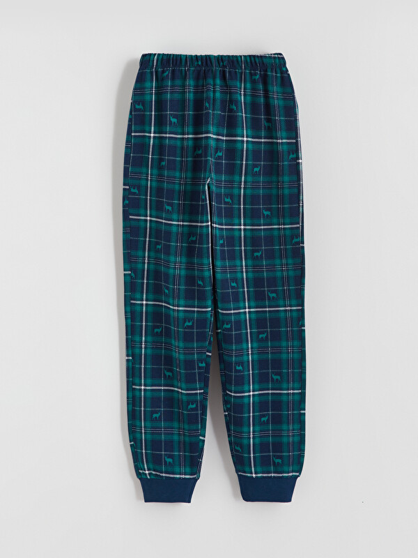 LCW Kids Beli Lastikli Ekose Erkek Çocuk Pijama Alt