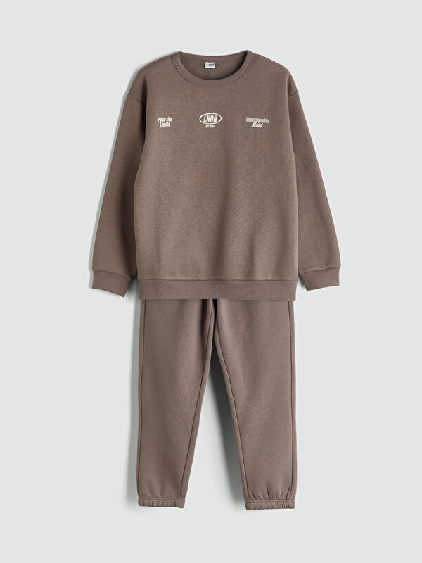 LCW Kids Crew Neck Boys' Tracksuit Set