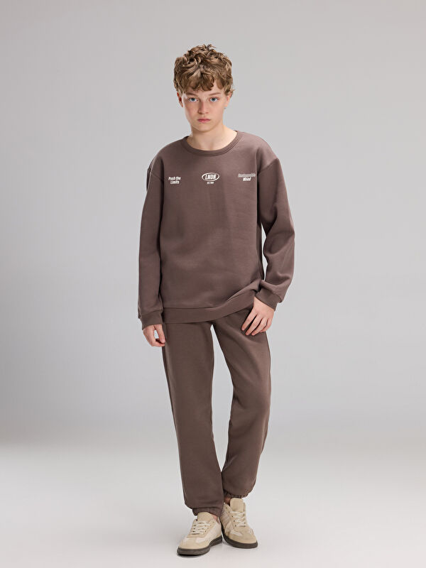 LCW Kids Crew Neck Boys' Tracksuit Set