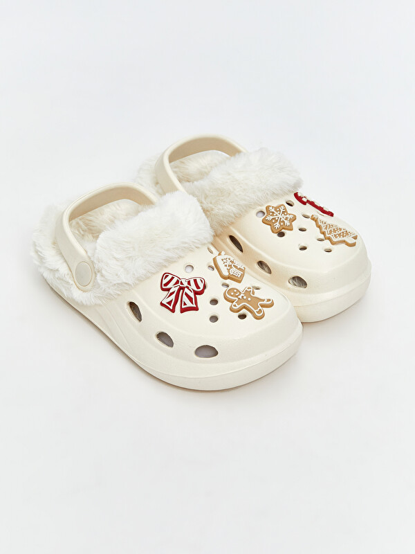 LCW STEPS Fleece Lined Baby Girls' House Slippers
