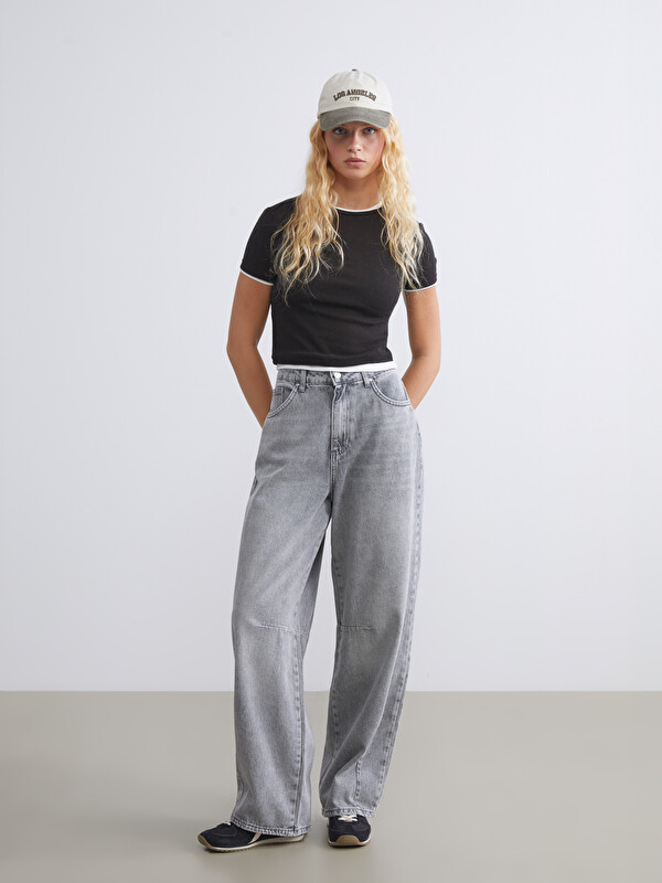 XSIDE Baggy Fit Kadın Jean Pantolon