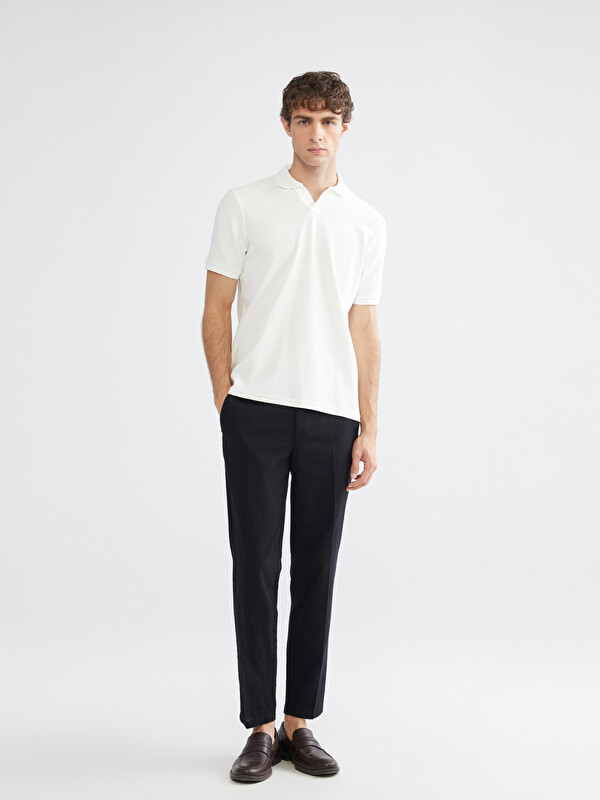 SOUTHBLUE Regular Fit Keten Görünümlü Erkek Pantolon
