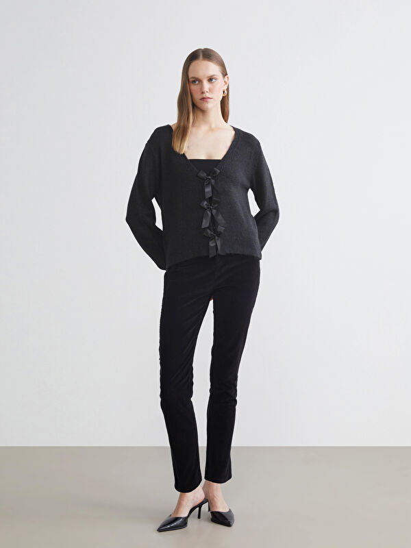 LCWAIKIKI Classic Dar Fit Kadife Kadın Pantolon