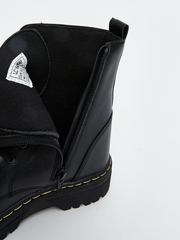 Deri Görünümlü Bağcıklı Kız Çocuk Bot - Görsel 8