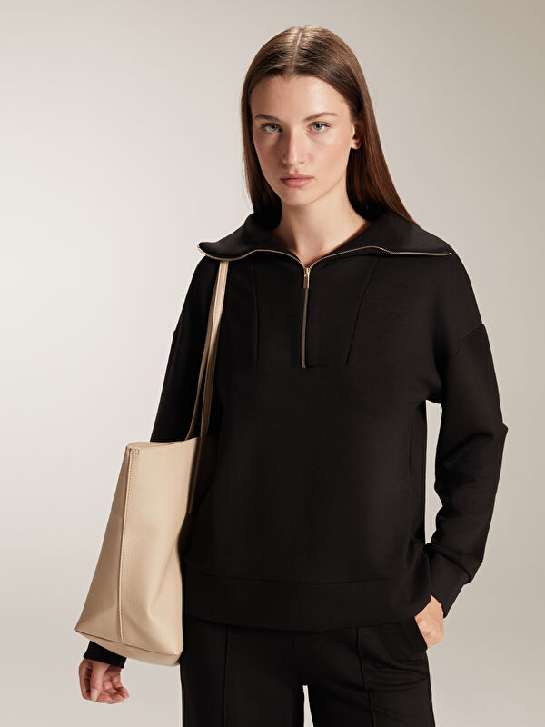 LCW Vision Dik Yaka Kadın Sweatshirt