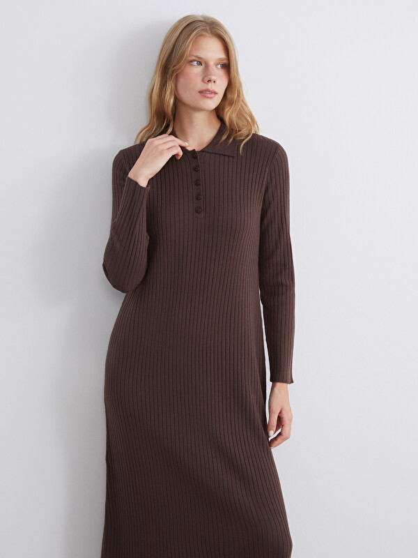 LCW Vision Polo Neck Knitwear Dress