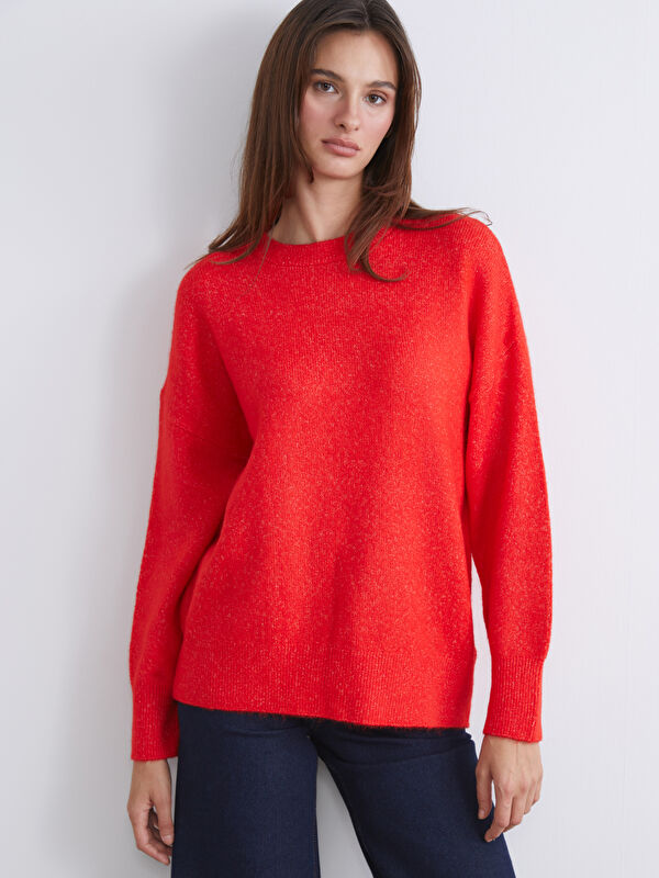 LCW Vision Crew Neck Oversize Women's Knitwear Sweater