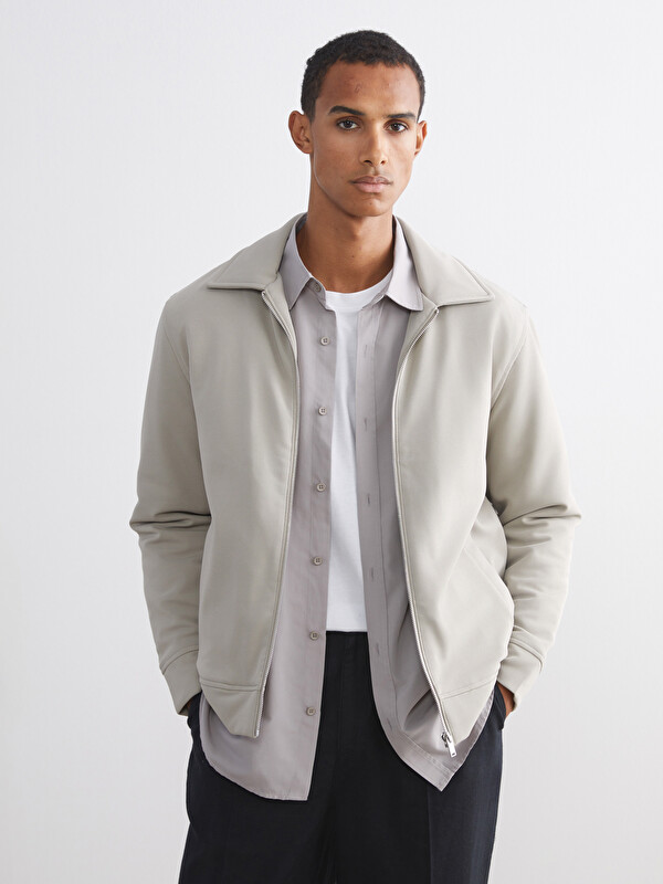 LCW Vision Comfortable Fit Shirt Collar Men's Jacket