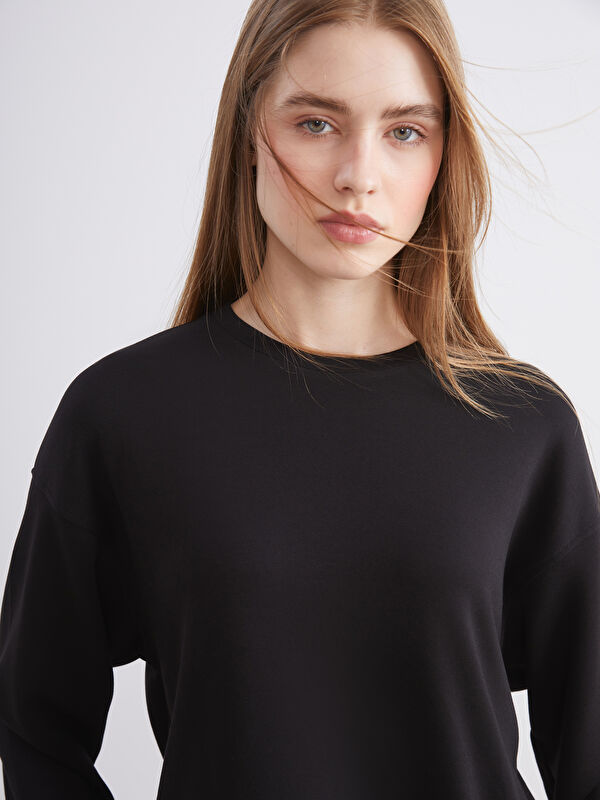 XSIDE Rundhalsausschnitt Oversize Damen Sweatshirt