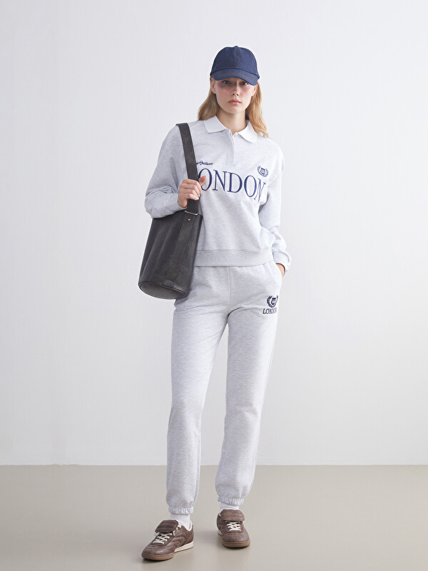 XSIDE London Nakışlı Kadın Jogger Eşofman Altı