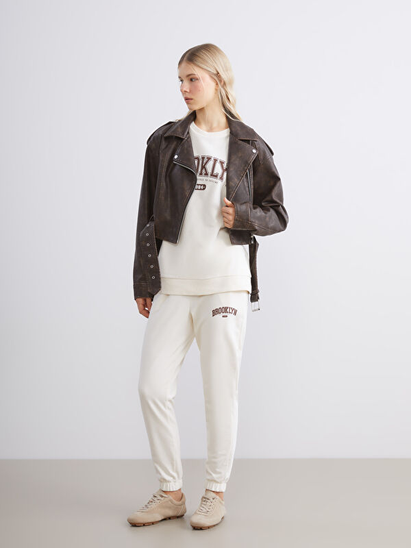 XSIDE Brooklyn Baskılı Kadın Jogger Eşofman Altı
