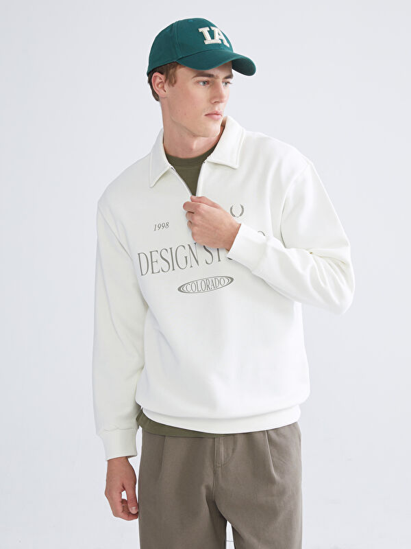 XSIDE Polo Yaka Erkek Sweatshirt