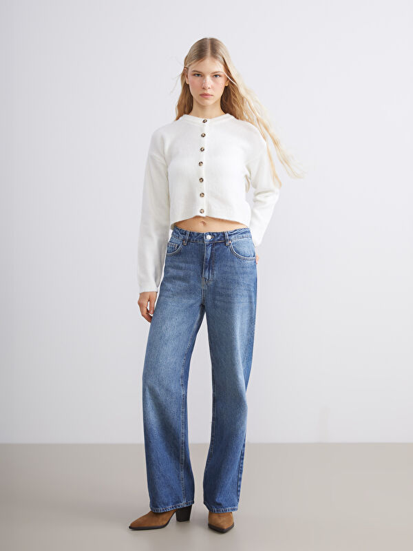XSIDE Wideleg Kadın Jean Pantolon