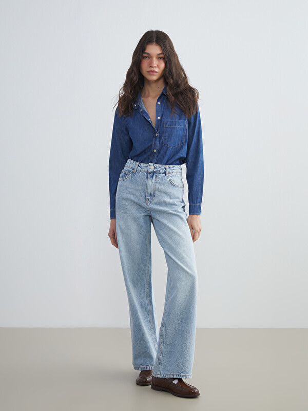 XSIDE Wideleg Kadın Jean Pantolon