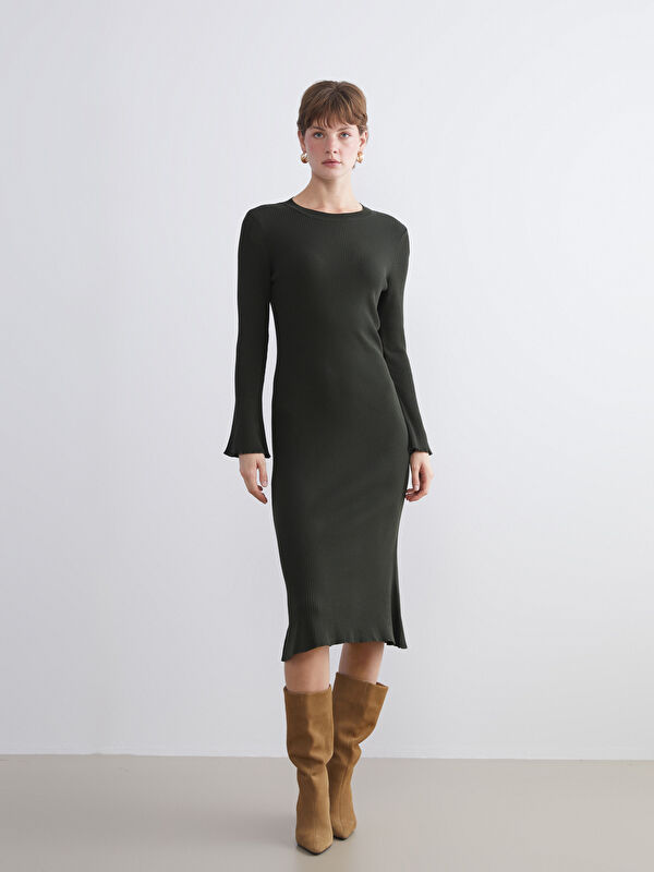 LCWAIKIKI Classic Strickkleid mit Rundhalsausschnitt