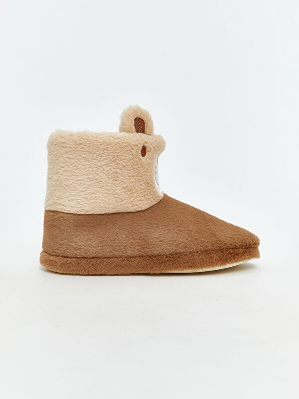 Pelüş Hayvan Figürlü Kadın Ev Botu - Görsel 4