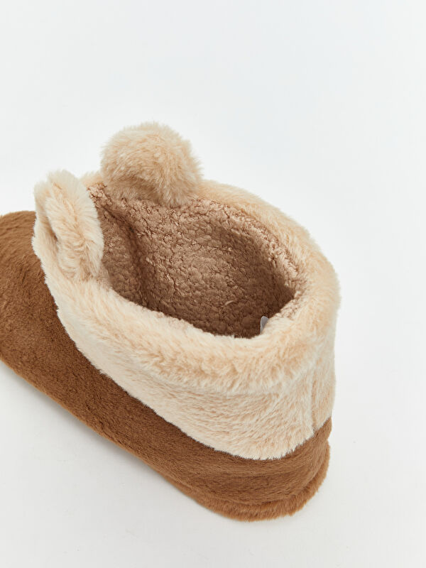 Pelüş Hayvan Figürlü Kadın Ev Botu - Görsel 6