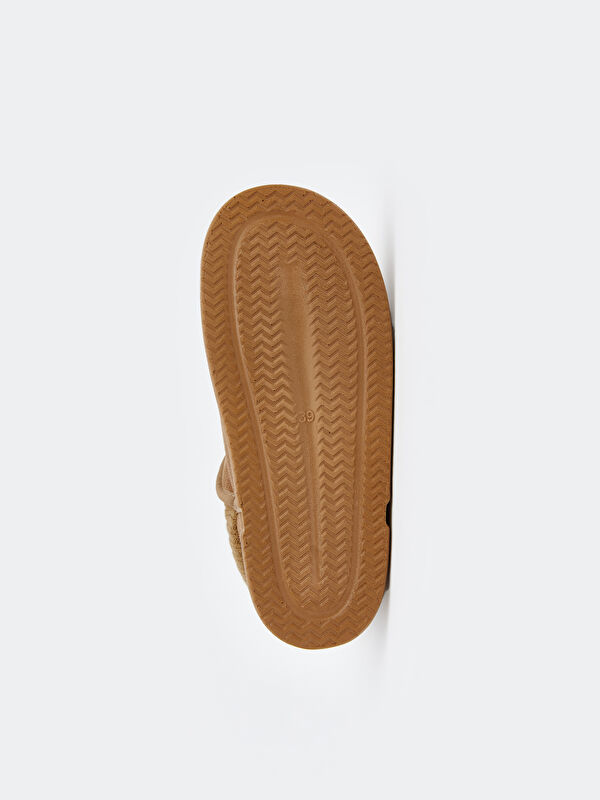 Süet Görünümlü Kadın Ev Botu - Görsel 5